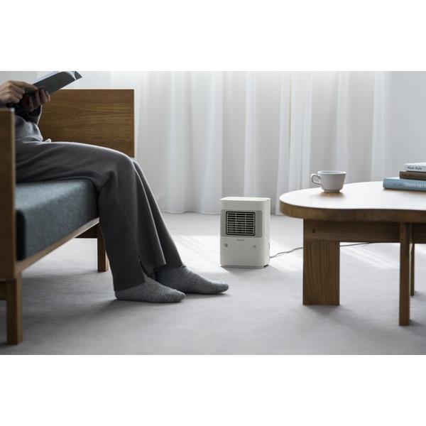 シロカ 温度調節・人感センサー付き 足元ヒーター まめポカ