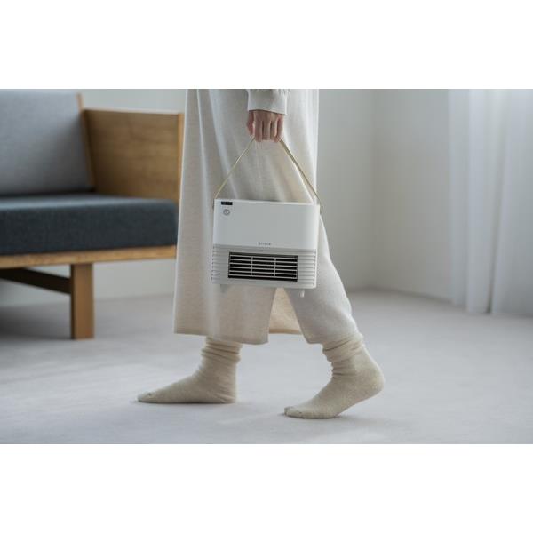 シロカ 人感センサー付きセラミックファンヒーター ポカCUBE ホワイト