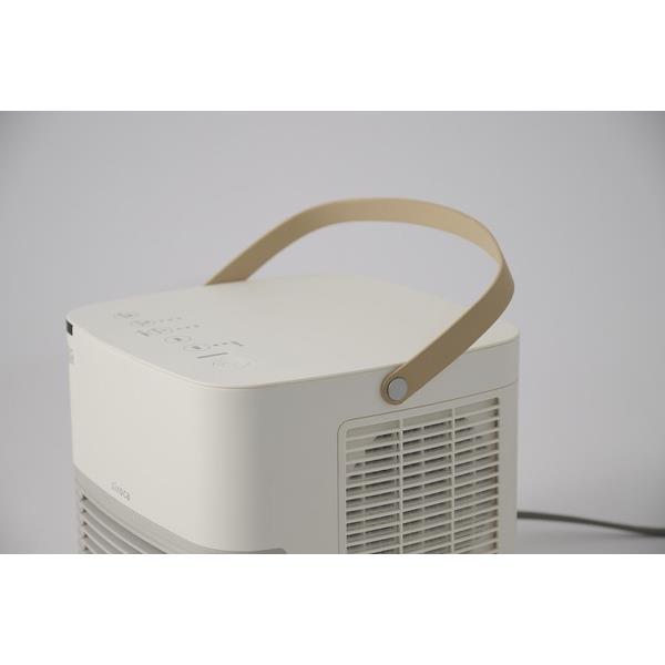 シロカ 人感センサー付きセラミックファンヒーター ポカCUBE ホワイト