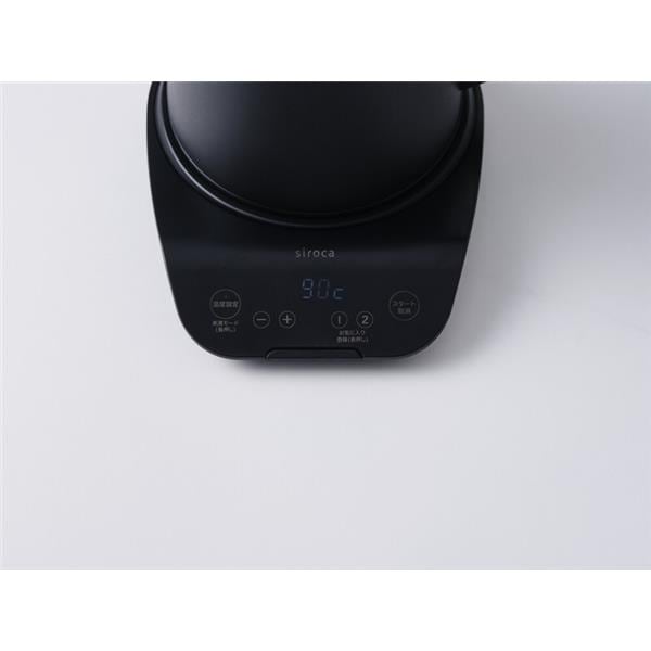 シロカ 温度調節電気ケトル ブラック SK-D271 | ノジマオンライン
