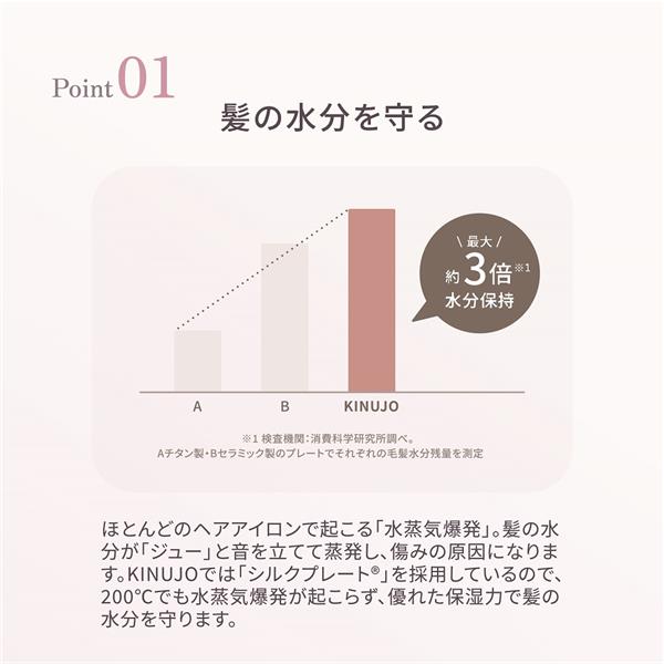 KINUJO 2W01 2wayヘアアイロン シルクプレート 耐熱シリコン KINUJO 2W01 2wayヘアアイロン シルクプレート 耐熱シリコン
