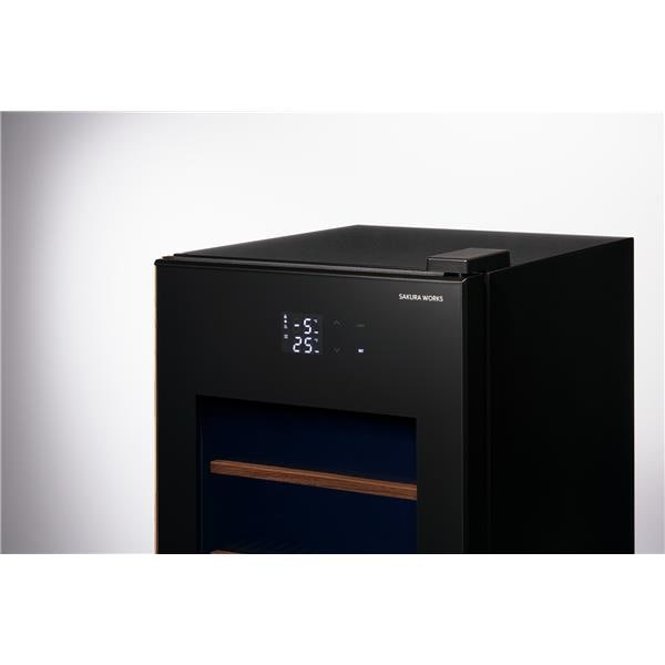 さくら製作所 ワインセラー 22本収納 右開き ブラック ☆大型配送対象