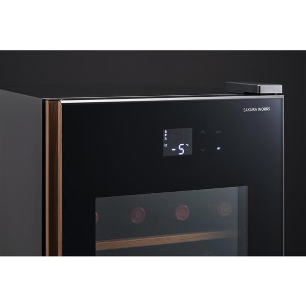 さくら製作所 ワインセラー 22本収納 右開き ブラック ☆大型