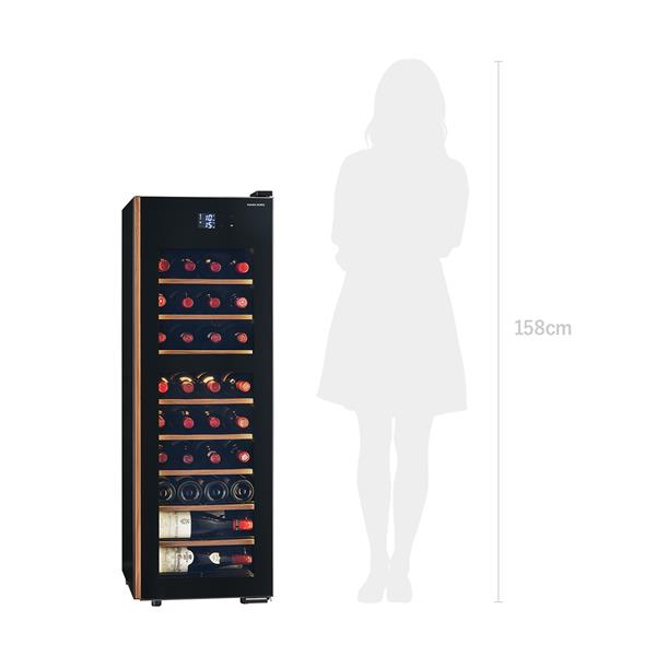 さくら製作所 ワインセラー 38本収納 右開き ブラック ☆大型配送対象