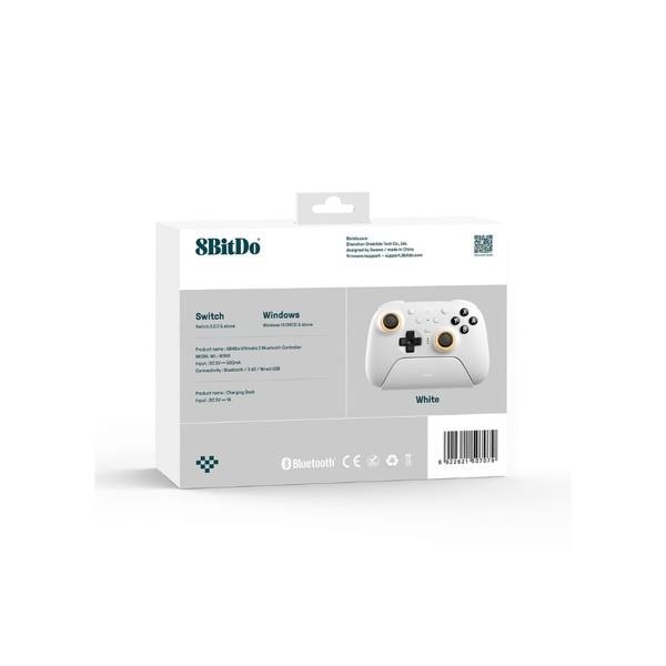 8BitDo Ultimate 2 Bluetooth White 無線 有線ゲームコントローラー