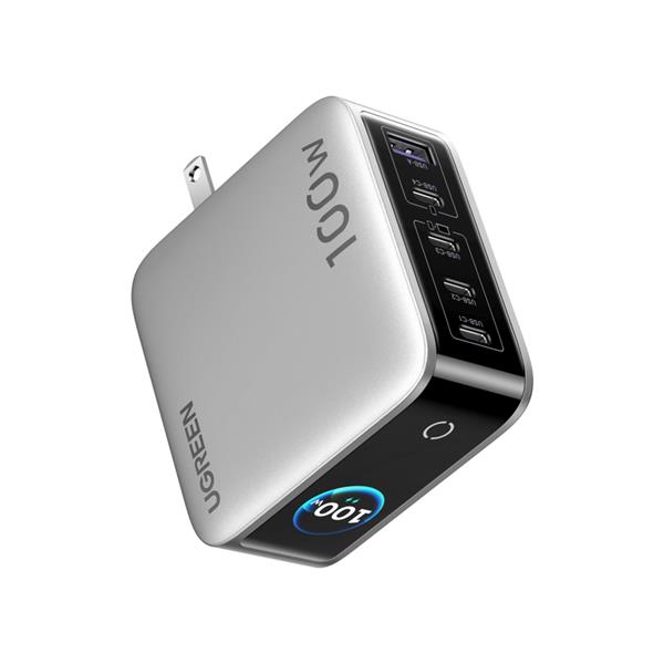 UGREEN Nexode Pro ﾀｯﾁｽｸﾘｰﾝ搭載 100W 急速充電器 5ﾎﾟｰﾄ 65619B