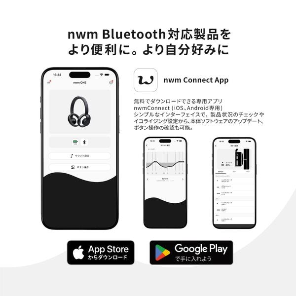 nwm 【耳スピ】オープンイヤー型ワイヤレスヘッドホン nwm (ヌーム