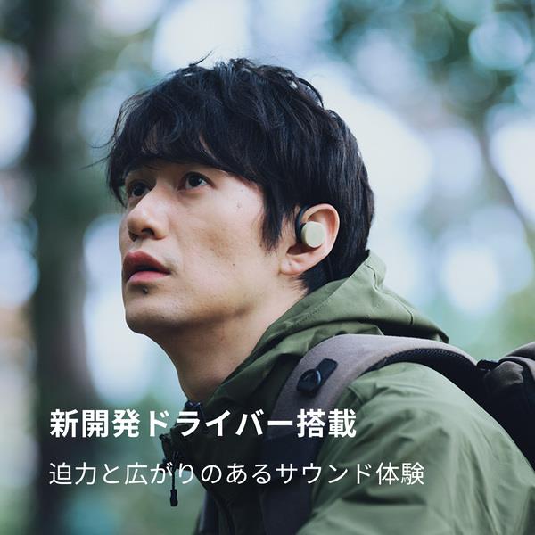 nwm オープンイヤー型ワイヤレスイヤホン nwm (ヌーム) GO Black