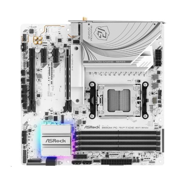 ASRock B650M-PG-Riptide-WiFi-White マザーボード ASRock B650M PG Riptide WiFi  White | ノジマオンライン