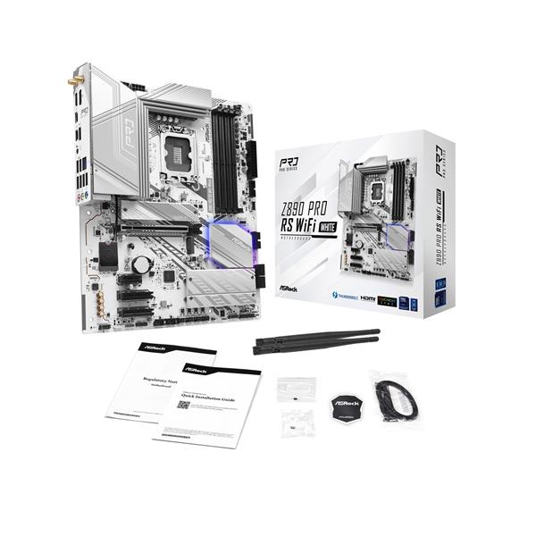 ASRock Z890-Pro-RS-WiFi-White ATXマザーボード Z890 Pro RS