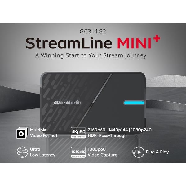 AVerMedia TECHNOLOGIES キャプチャー StreamLine MINI+ GC311G2