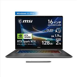 Prestige 16 Flip AI+[NVIDIA Grace 20-core CPU/NVIDIA Blackwell RTX 6144-core GPU/16�C���` 4K+ 120Hz OLED/������ 128GB/SSD 2TB/Windows 11 Pro] Prestige-N16-Flip-AI_C1XMT-3100JP