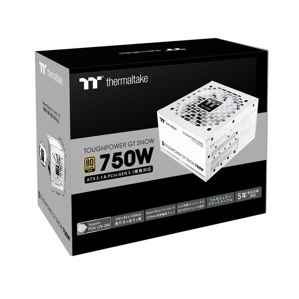 Thermaltake 電源ユニット TOUGHPOWER GT/0750W ATX3.1 Snow PS-TPT