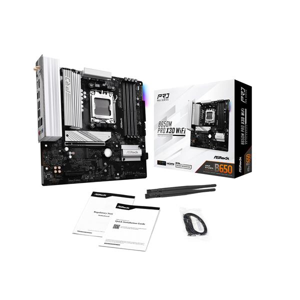 ASRock マザーボード ASRock B650M Pro X3D WiFi B650MPro-X3D-WiFi
