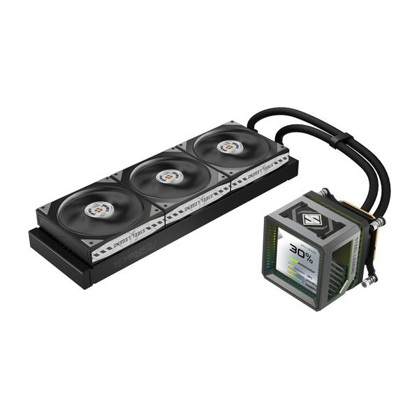 ASRock CPUクーラー Steel Legend Dark 360 LCD Steel-Legend-Dark-360
