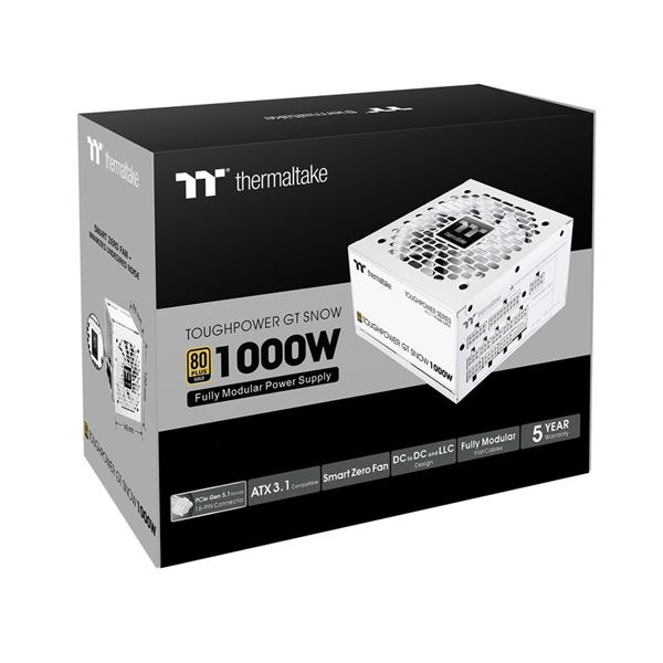 Thermaltake 電源ユニット TOUGHPOWER GT/1000W ATX 3.1 Snow PS-TPT