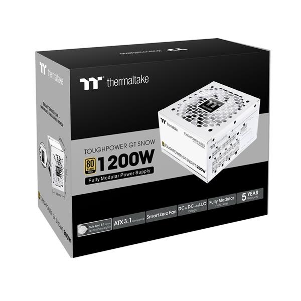 Thermaltake 電源ユニット TOUGHPOWER GT/1200W ATX 3.1 Snow PS-TPT
