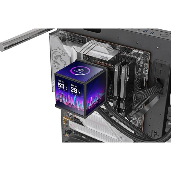 Thermaltake CPUクーラー MINECUBE 360 Ultra Black All-In-One Liquid