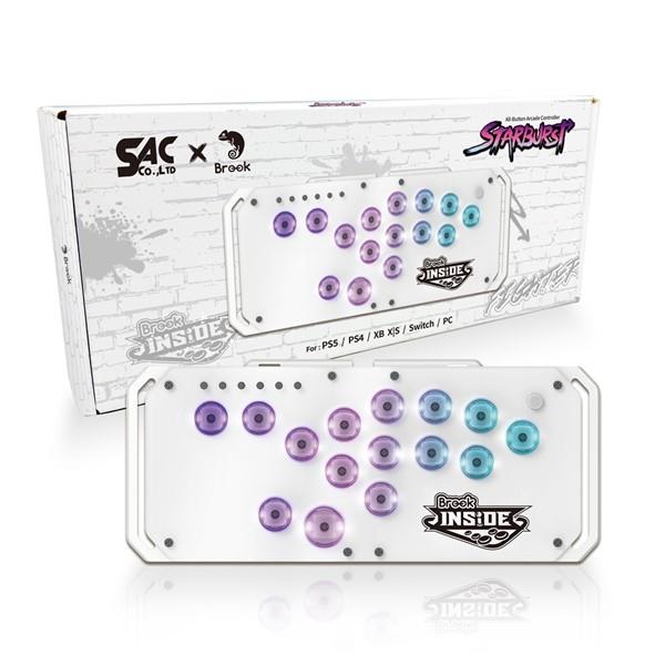Brook FM00012663 Brook Fighter Starburst White PS5 Switch Brook FM00012663 Brook Fighter Starburst White PS5 Switch