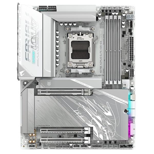 GIGABYTE マザーボード GIGABYTE X870E AORUS ELITE X3D ICE X870E-A
