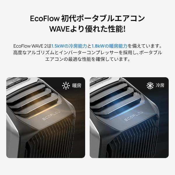 温度調整可能エコフロー EcoFlow WAVE 2 2023年機種 冷暖房 エアコン