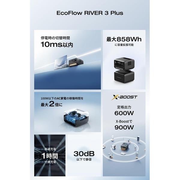 EcoFlow EcoFlow RIVER 3 Plus (290) EFRIVER3Plus-JP-CBOX | ノジマ