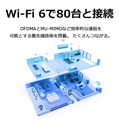 TPLink ARCHER-AX4800 無線LANルーター【Wi-Fi6/メッシュ/4324+574Mbps