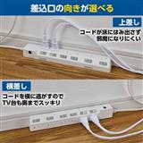 BUFFALO 2ピン式電源タップ 10個口 雷サージ防止/集中スイッチ付