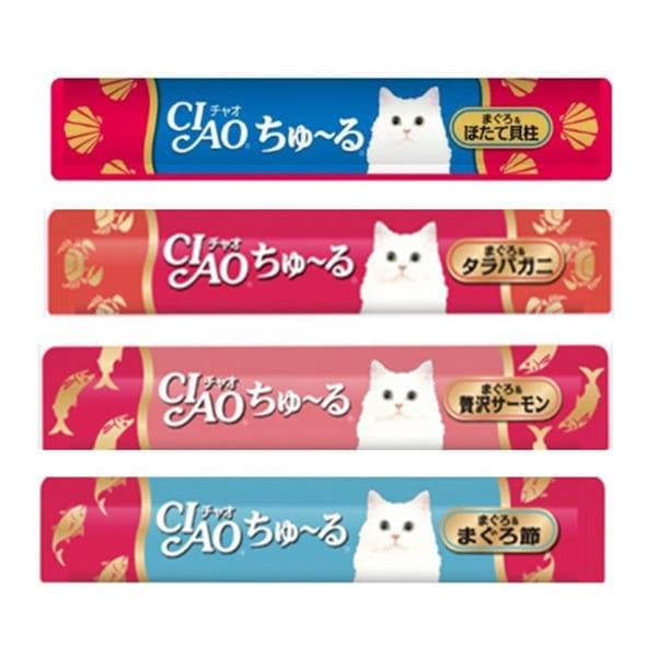 いなばペットフード ちゅーるまぐろ4種バラエティ 14g×20本入り 766197