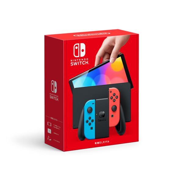 【クーポン対象外】【同時購入でコントローラー500円引き中！】 【Switch】 ★ニンテンドースイッチ本体 Nintendo  Switch（有機ELモデル） Joy-Con(L) ネオンブルー/(R) ネオンレッド HEG-S-KABAA