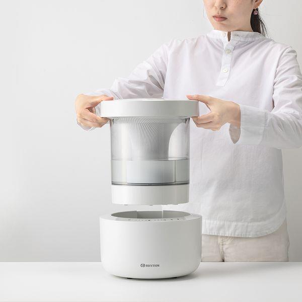RHYTHM 9YYA29RH08 プールレス加湿器 MIST 350［ライトグレー