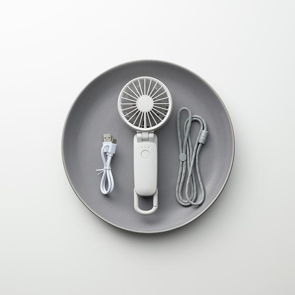 リズム ハンディファン Silky Wind Mobile 3.2［ライトグレー