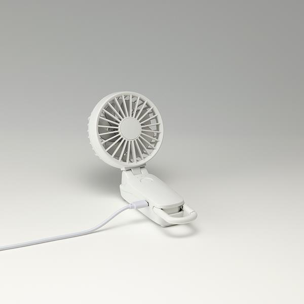 リズム ハンディファン Silky Wind Mobile 3.2［ライトグレー