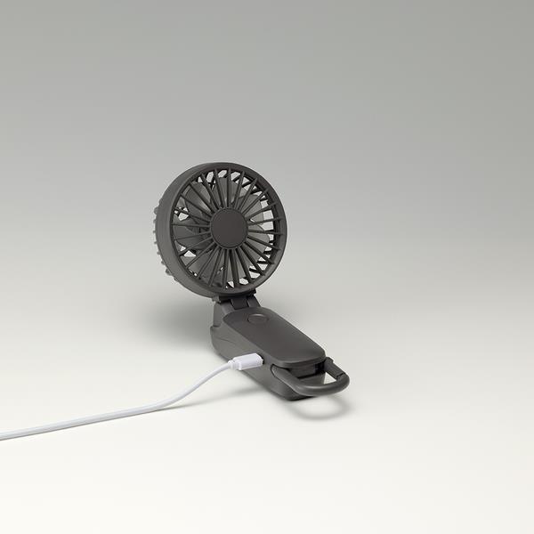 リズム ハンディファン Silky Wind Mobile 3.2［ダークグレー