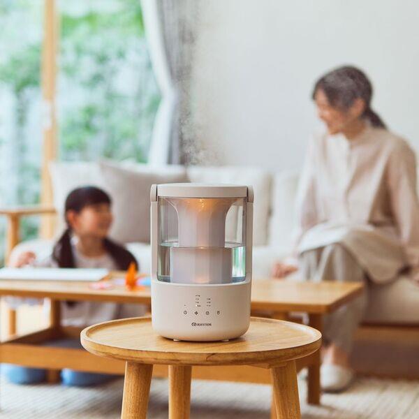 リズム プールレス加湿器 ウォームグレー 楽天市場】リズム 【選べる豪華特典】 プールレス加湿器ミスト