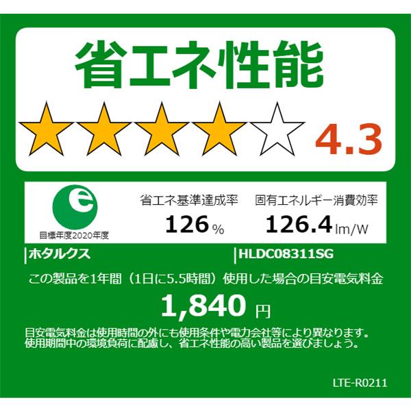 HOTALUX HLDC08311SG LEDシーリングライト[シンプルデザイン HOTALUX HLDC08311SG LEDシーリングライト[シンプルデザイン