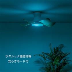 ホタルクス LEDシーリングファン 【～6畳/軽量・コンパクト/LED調色