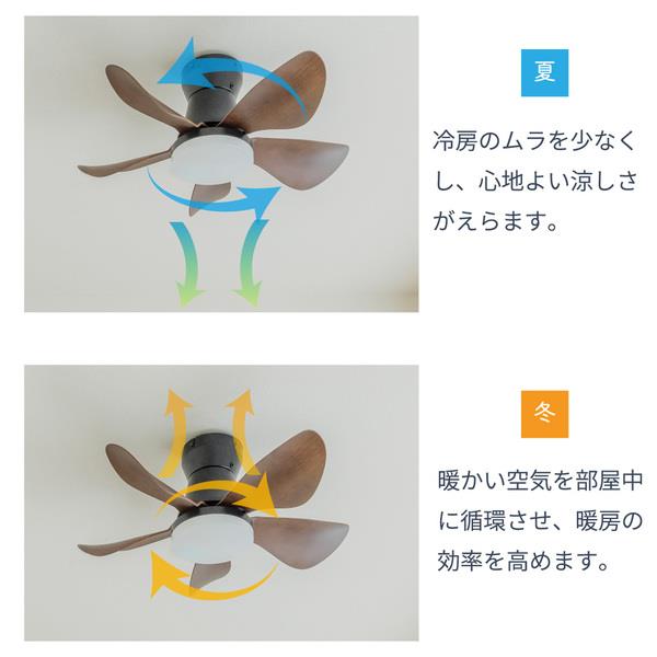 ホタルクス LEDシーリングファン 【～6畳/軽量・コンパクト/LED調色