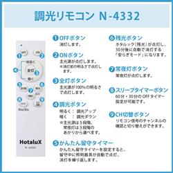 LEDシーリングライト 多角形デザイン リモコン付 ホタルクス LEDシーリングライト[木枠白木枠(角形)デザイン]【4100lm