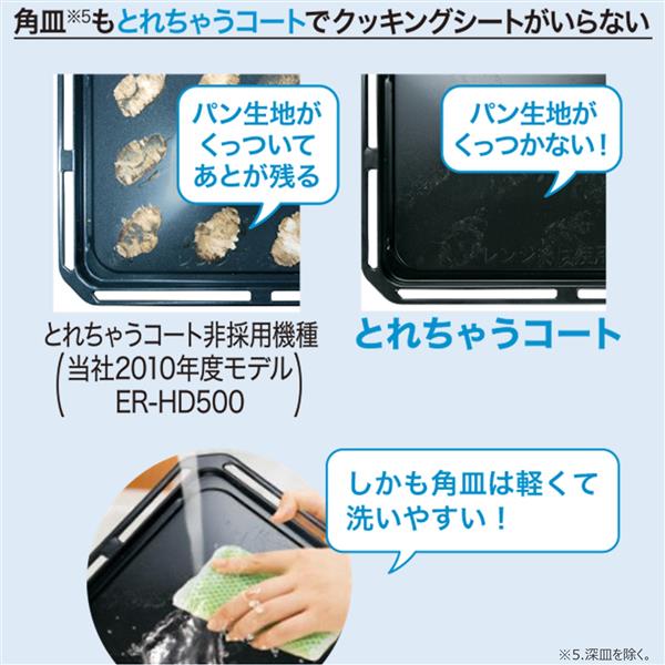 TOSHIBA ER-XD3000-W 加熱水蒸気オーブンレンジ【30L/50・60Hz/熱風2段 ...