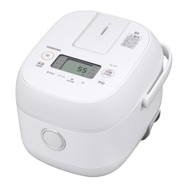 TOSHIBA RC-5XT-W 炊飯器【3合/IH炊飯器/備長炭ダイヤモンド釜/ホワイト】 ノジマオンライン