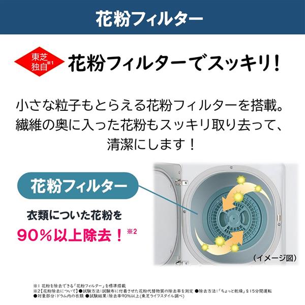 TOSHIBA ED-45A4-W 衣類乾燥機【4.5kg/ピュアホワイト】 | ノジマオンライン