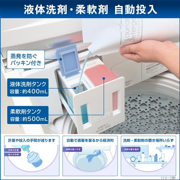 TOSHIBA AW-8DP4-W 全自動洗濯機ZABOON [抗菌ウルトラファインバブル洗浄]【洗濯8kg/グランホワイト】☆大型配送対象商品 |  ノジマオンライン