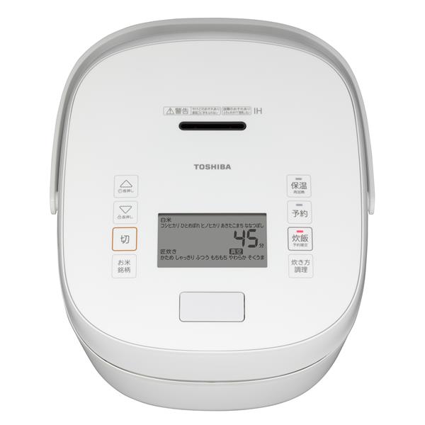 TOSHIBA RC-18KGW-W 真空圧力IH炊飯器 炎 匠炊き 1升 グランホワイト | ノジマオンライン