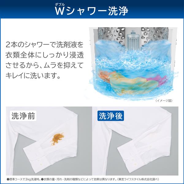 TOSHIBA AW-7GM4-W 全自動洗濯機 洗濯7kg/ピュアホワイト | ノジマオンライン