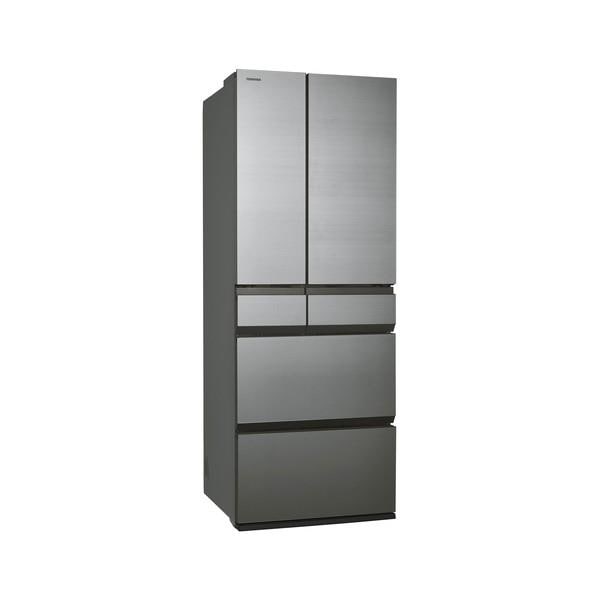 #J-2【ご来店頂ける方限定】TOSHIBAの5ドア冷凍冷蔵庫です TOSHIBA 冷蔵庫FREEZA [5ドア/観音開き/586L/アッシュグレージュ