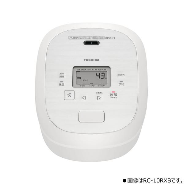I392 TOSHIBA 真空圧力IH炊飯ジャー　5.5合炊き　ピンクゴールド TOSHIBA 5.5合真空IH炊飯ジャー ミルキーホワイト RC-18RXB-W | ノジマ