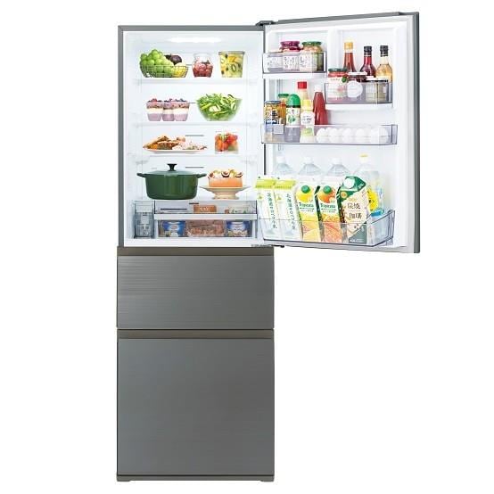 高年式!2021年製! TOSHIBA/東芝 3ドア冷凍冷蔵庫 VEGETA 自動製氷 356L GR-T36SV(ZH) アッシュグレージュ 中古家電 店頭引取歓迎 R9499 TOSHIBA 冷蔵庫VEGETA【3ドア/右開き/356L/アッシュグレージュ