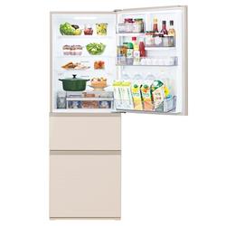 TOSHIBA 冷蔵庫VEGETA【3ドア/右開き/356L/グレインアイボリー