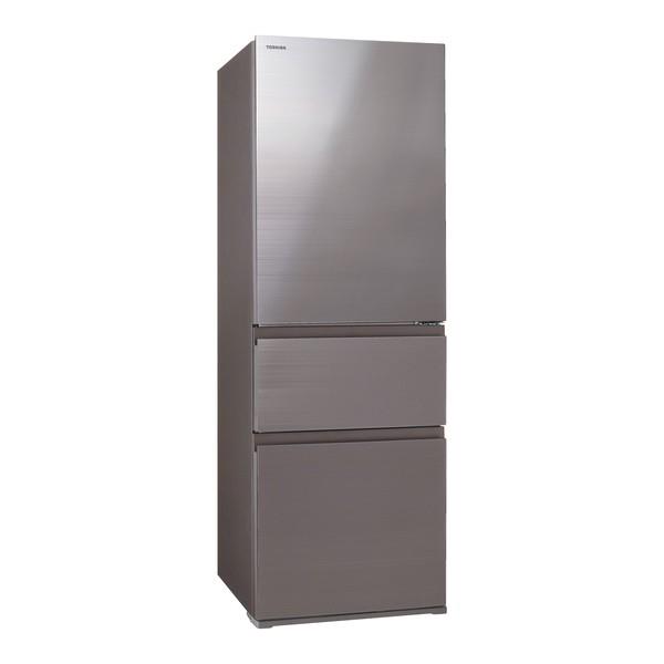 TOSHIBA 冷蔵庫VEGETA【3ドア/右開き/356L/アッシュグレージュ
